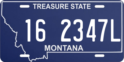 MT license plate 162347L