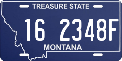 MT license plate 162348F