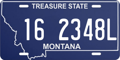 MT license plate 162348L