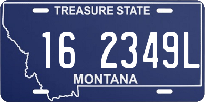 MT license plate 162349L