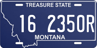 MT license plate 162350R