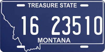 MT license plate 162351O