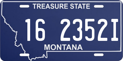 MT license plate 162352I
