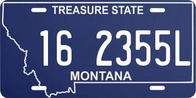 MT license plate 162355L