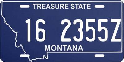 MT license plate 162355Z