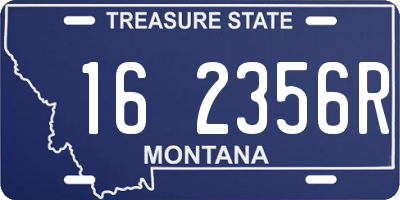 MT license plate 162356R