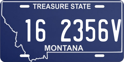 MT license plate 162356V