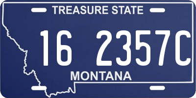 MT license plate 162357C
