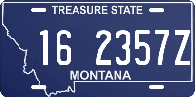 MT license plate 162357Z