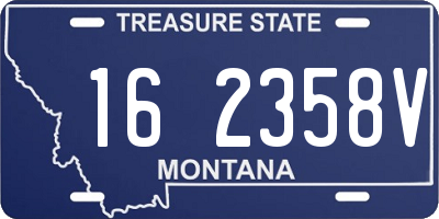 MT license plate 162358V