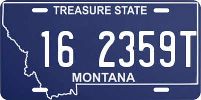 MT license plate 162359T