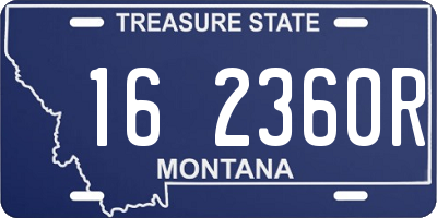 MT license plate 162360R