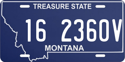 MT license plate 162360V