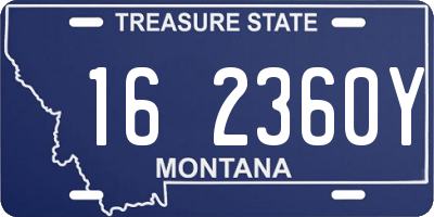 MT license plate 162360Y