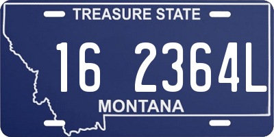 MT license plate 162364L