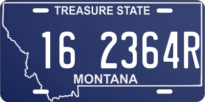 MT license plate 162364R