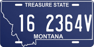 MT license plate 162364V