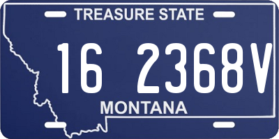 MT license plate 162368V