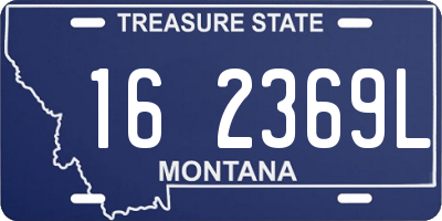 MT license plate 162369L
