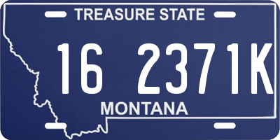 MT license plate 162371K