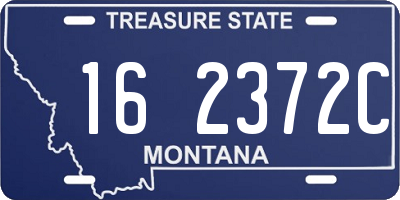 MT license plate 162372C