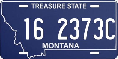 MT license plate 162373C