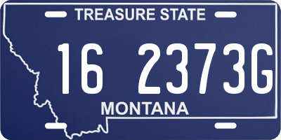 MT license plate 162373G