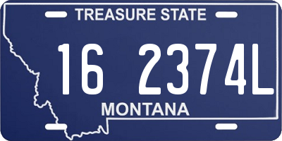 MT license plate 162374L