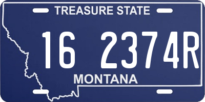 MT license plate 162374R