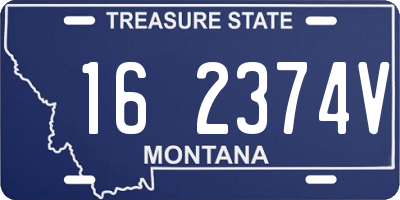 MT license plate 162374V