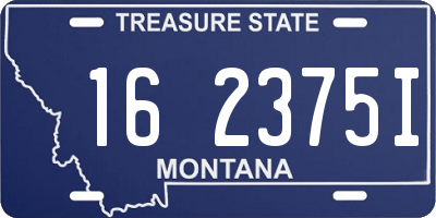 MT license plate 162375I