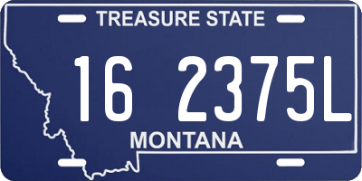 MT license plate 162375L