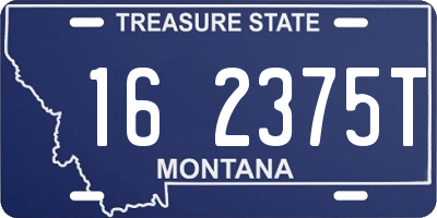 MT license plate 162375T