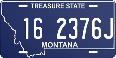 MT license plate 162376J