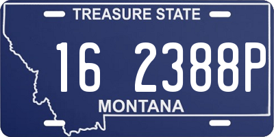 MT license plate 162388P