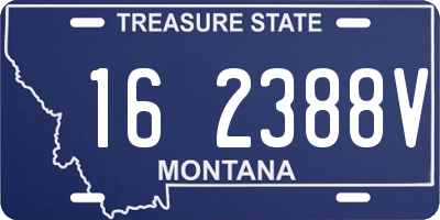 MT license plate 162388V