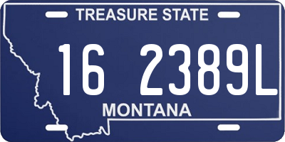 MT license plate 162389L
