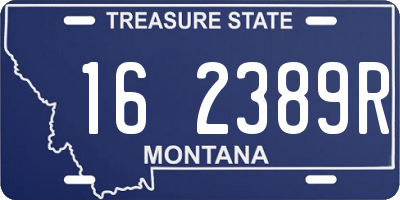 MT license plate 162389R