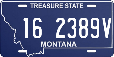 MT license plate 162389V