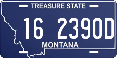 MT license plate 162390D