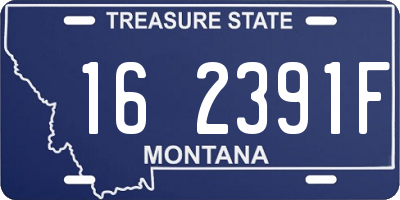 MT license plate 162391F