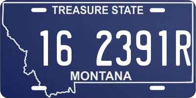 MT license plate 162391R