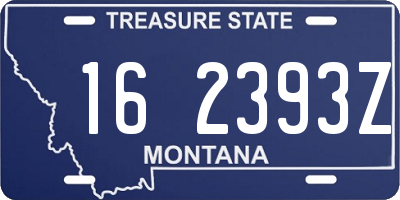 MT license plate 162393Z