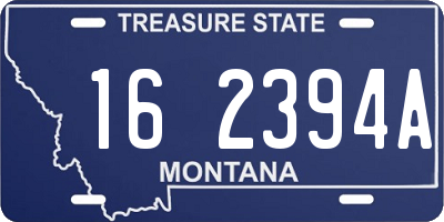 MT license plate 162394A