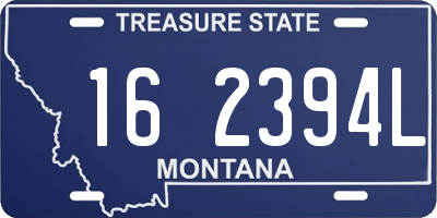 MT license plate 162394L