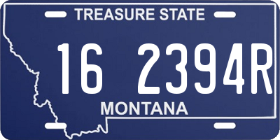 MT license plate 162394R