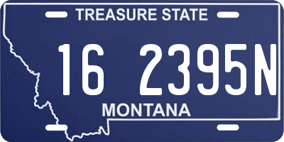 MT license plate 162395N