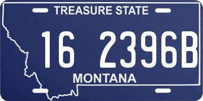 MT license plate 162396B