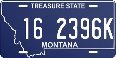 MT license plate 162396K