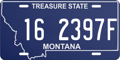 MT license plate 162397F